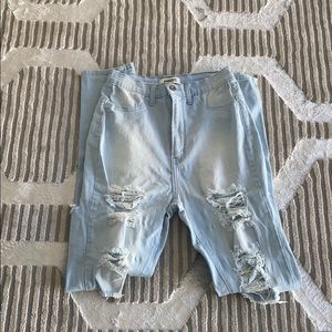 Super high rise jeans